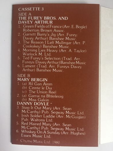 Festival Of Irish Folk Music [1980] (3xCassette Tape Album)