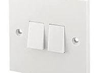 main image for ad 2 Gang 2 Way Light Switch White
