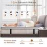 5FT King Size Mattress, 10.2 INCH King Memory Foam Sprung Mattress Medium Firm,Comfortable Sleep for Back Pain Relief and Heavy Sleeper(150x200x26cm) Image 6