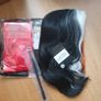 Black and white Wig for Cruella with Red Gloves Image 6