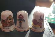 Collection of Bone China Thimbles