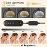 Half Moon Floor Light, LED Lash Light for Eyelash Extensions, Foldable Half Moon Lamp Floor Standing, Beauty Lamp with Phone Holder & 360 Rotating Head for Eyelash Tech, Tattoo, Nail Tech (Black) Image 3