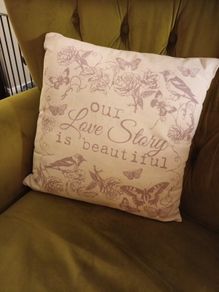Love themed  cushion