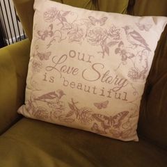 Love themed  cushion