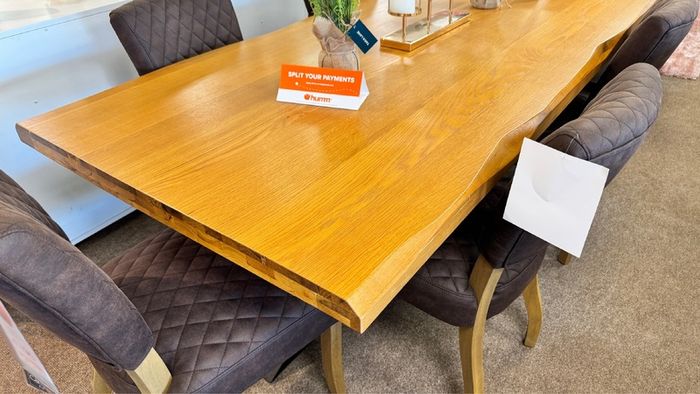 210cm Oak Dining Table Ex Display