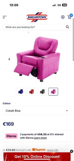 kids recliner chair