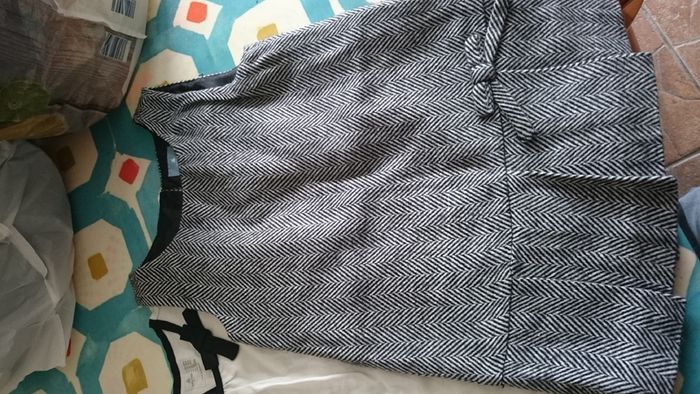 Baby Gap black and white herringbone dress and matching top
