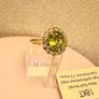 Peridot, Natural Chrome Diopside & White Zircon Ring Image 9