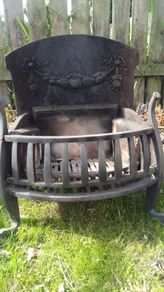 Antique cast iron fire grate