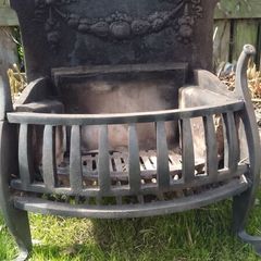 Antique cast iron fire grate