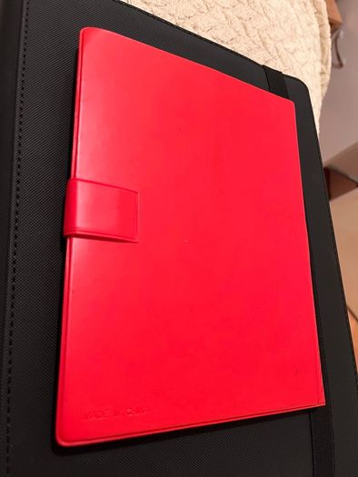 Vintage Pokemon Pikachu Red 4 Pocket Card Binder Portfolio 1999 WOTC Era