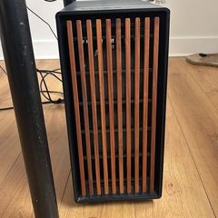 Black PC Case, Walnut Front