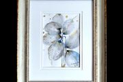Fleur Blanche de Soie (White Silk Flower) /  Original Watercolor Floral Painting