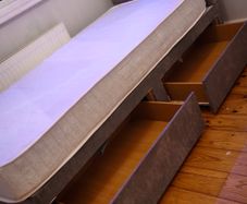 single storage bed
