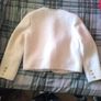 White Tweed Pearl-Trimmed Jacket (Size S/M) Image 2