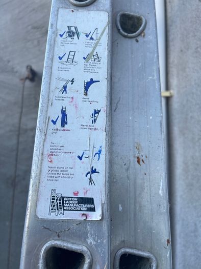 24Ft aluminum double stage lightweight ladders
