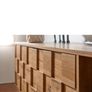 160cm Oak Effect TV Stand  Modern Entertainment Unit with Storage Cabinet Image 4