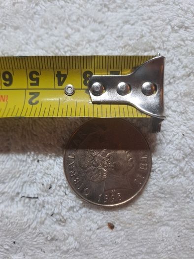Gibraltar 5 pound coin.The 3 princes.
