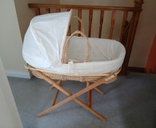 Newborn Moses Basket Stand and Cover
