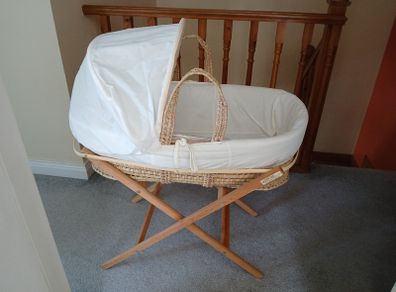 Newborn Moses Basket Stand and Cover