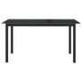 Garden Table Anthracite 150x90x74 cm Aluminium and Glass Image 2