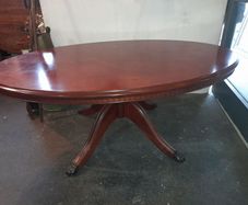 Vintage Coffee Table with Lion Claw Feet