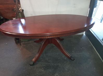 Vintage Coffee Table with Lion Claw Feet