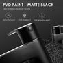 Bath Taps Black Waterfall Mixers Tub Tap Bathtub Filler Taps Bathroom Image 5