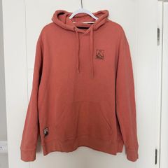 Blue Banana Men's Yosemite Hoodie in Terracotta - size Medium