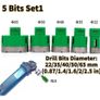 5 Bits-1 Blade Diamond Hole Saw Drill Bit & 1.4mm Thickness Blade M14 Mounting Thread W/ Case for Drilling Tile Granite Marble Porcelain Image 3