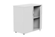 NEW White Lockable Bookcase Desk High (770mm)