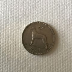 1962 Irish pre decimal Sixpence (6d)