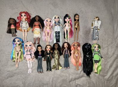 Huge Doll Lot Bratz Rainbow High Shadow High Barbie Disney Licca 18 Dolls