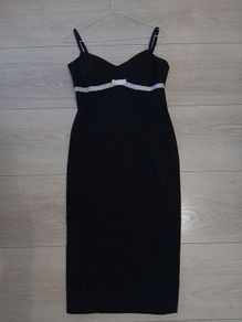 Ladies Oasis black body con dress dress size 10