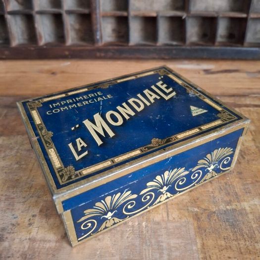 Complete Antique French La Mondiale Printing Kit