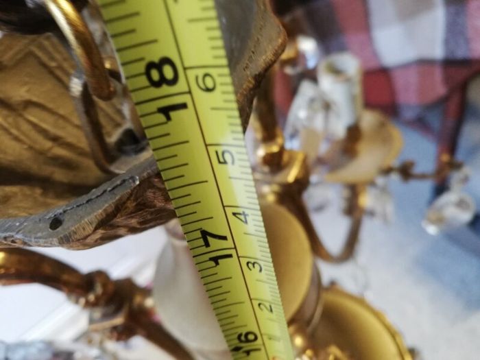 Vintage 1960 ceiling Glass Drops Murano 3 Arms