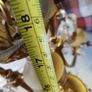Vintage 1960 ceiling Glass Drops Murano 3 Arms Image 10