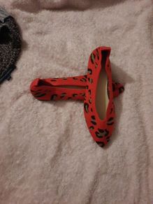 red leopard print shoes