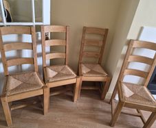 Solid oak chairs