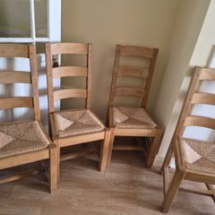 Solid oak chairs