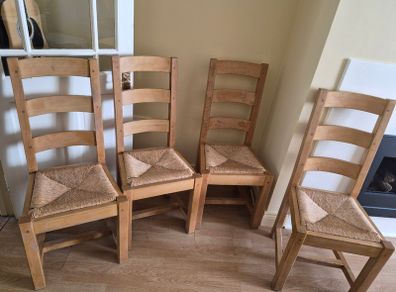 Solid oak chairs