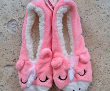 Unicorn slippers (size 4-5.5)