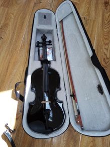 Full Size Black Violin Ready to Play