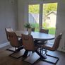 Ez Living Oval Rustic Oak Dining Table and Chairs Image 10