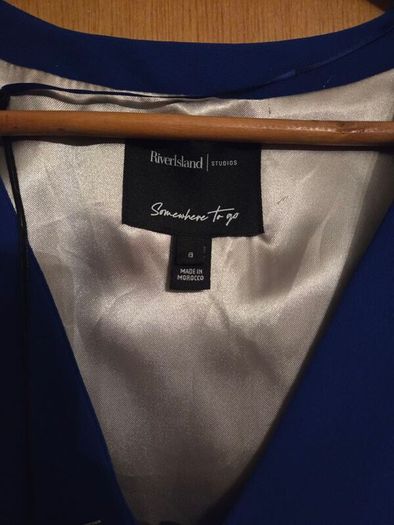 River Island Blue Waistcoat