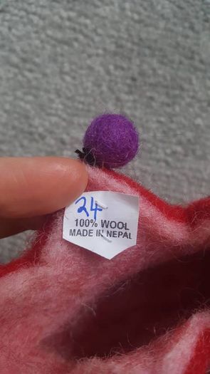 BNWT Felt kids shoes from Nepal - Handmade and very warm - Size 24