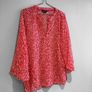 Pre Owned Red & White Patterned Beach Tunic Top Image 2