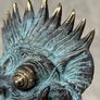 Chinese Mask Sculpture - Patinated Bronze Image 4