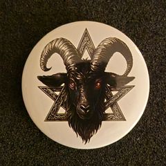 Pagan/ wiccan, pin back button badge.