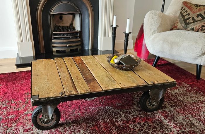 Industrial coffee table